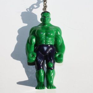 Vintage Hulk Keychain Superhero Incredible Hulk Green